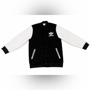 Adidas Originals Youth Varsity Jacket Black White US Medium 11–12